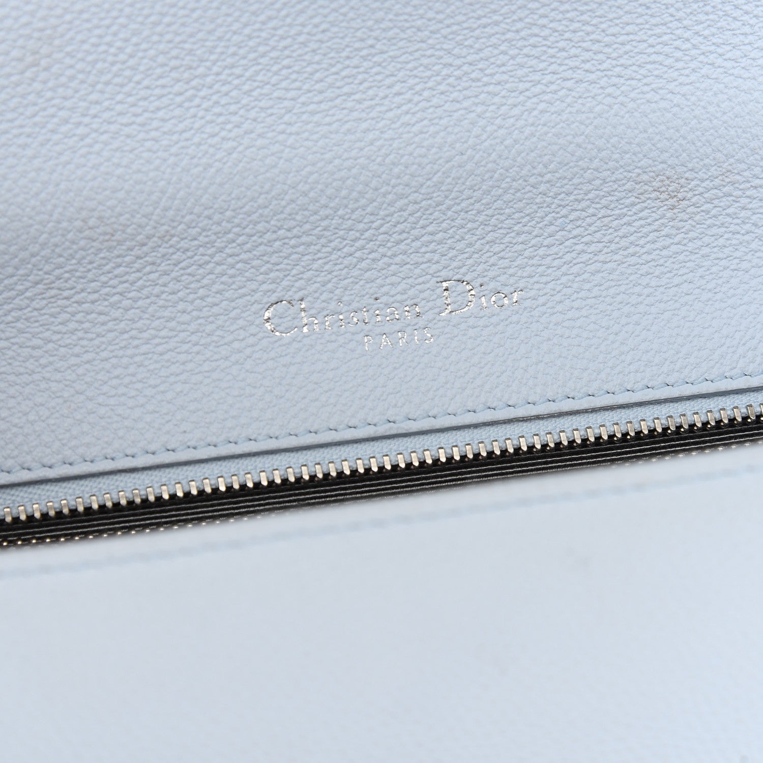 Christian Dior Grained Calfskin Medium Diorama Flap Bag Light blue 7 of 12