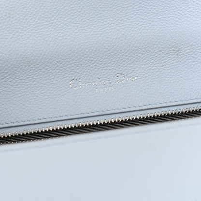 Christian Dior Grained Calfskin Medium Diorama Flap Bag Light blue 7 of 12
