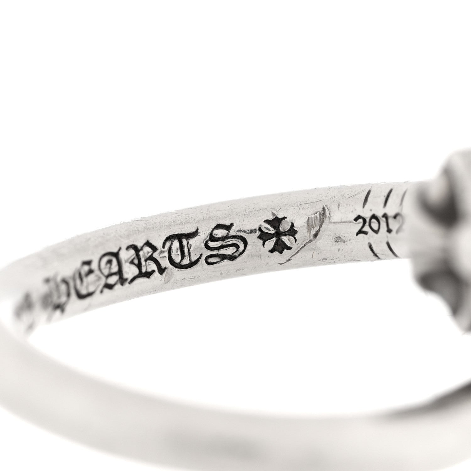 Chrome Hearts Sterling Silver Cross Ball Nail Ring 53 6.5 1860444