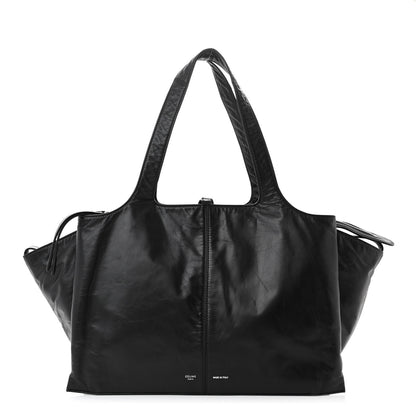 Celine Paperweight Calfskin Medium Tri-Fold Bag Black 1 of 10