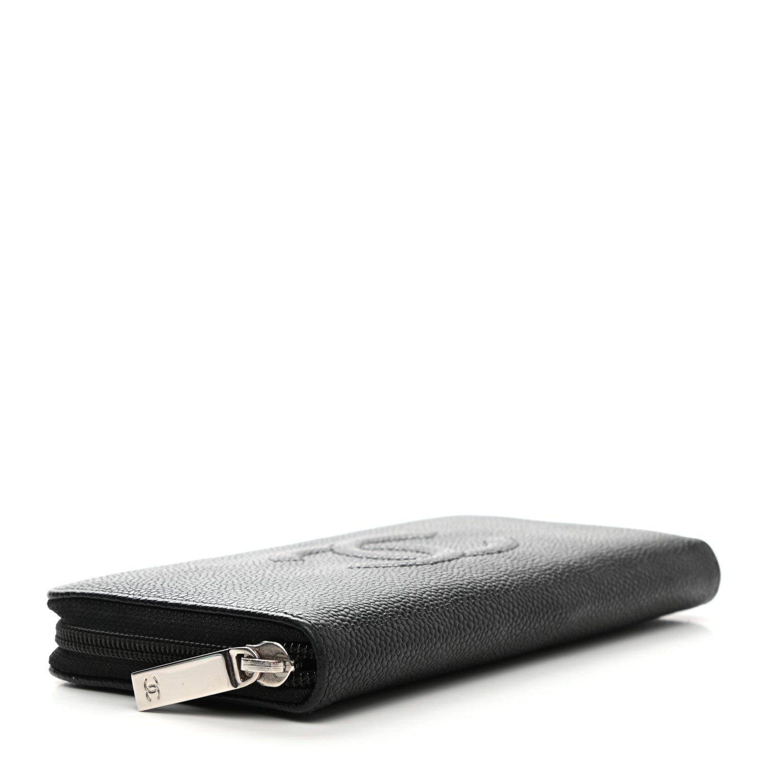 Chanel Caviar Large Timeless CC Zip Around Wallet Black 4 of 8