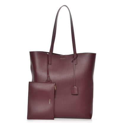 Saint Laurent Calfskin Medium Shopping Tote Palissandre 1 of 8