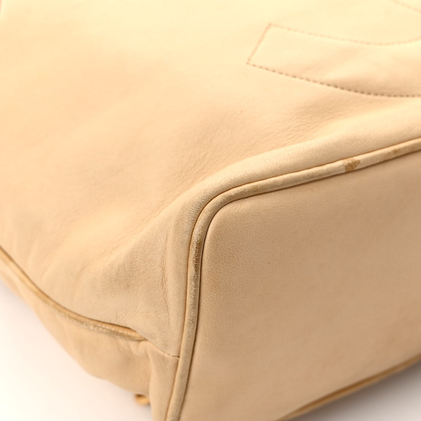 Lambskin Timeless CC Drawstring Backpack Beige