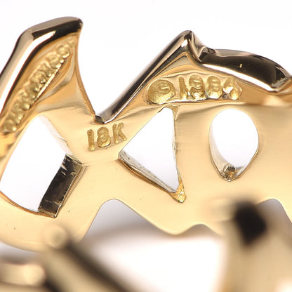 Tiffany 18K Yellow Gold Paloma Picasso Graffiti Love and Kisses Ring 52 6 6 of 6