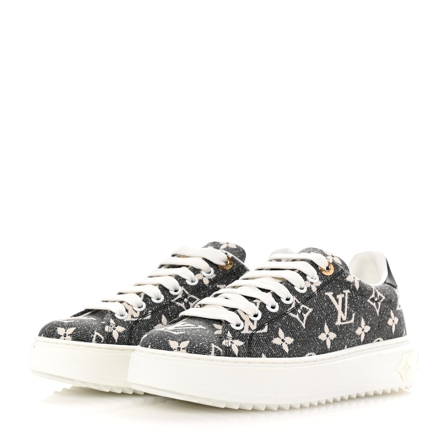 Denim Monogram Time Out Sneakers 36