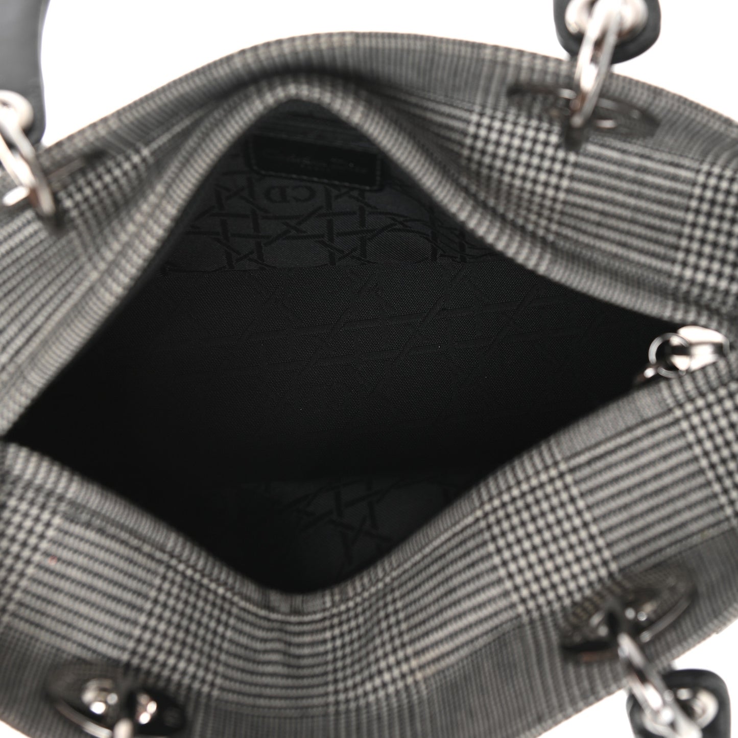Patent Canvas Medium Lady Dior Black