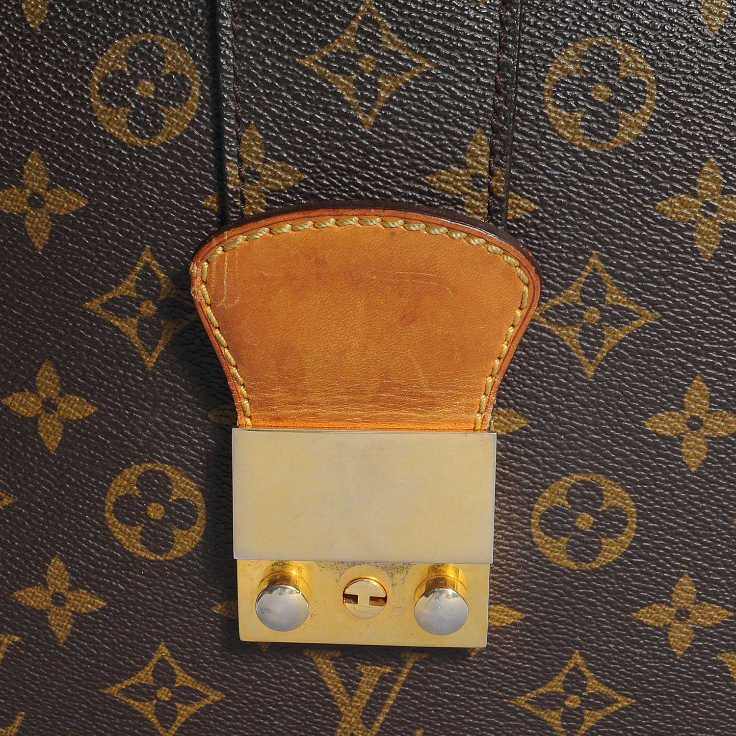 Louis Vuitton Monogram Serviette Fermoir Briefcase 8 of 14
