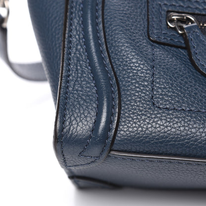 Celine Drummed Calfskin Nano Luggage Orage 11 of 11