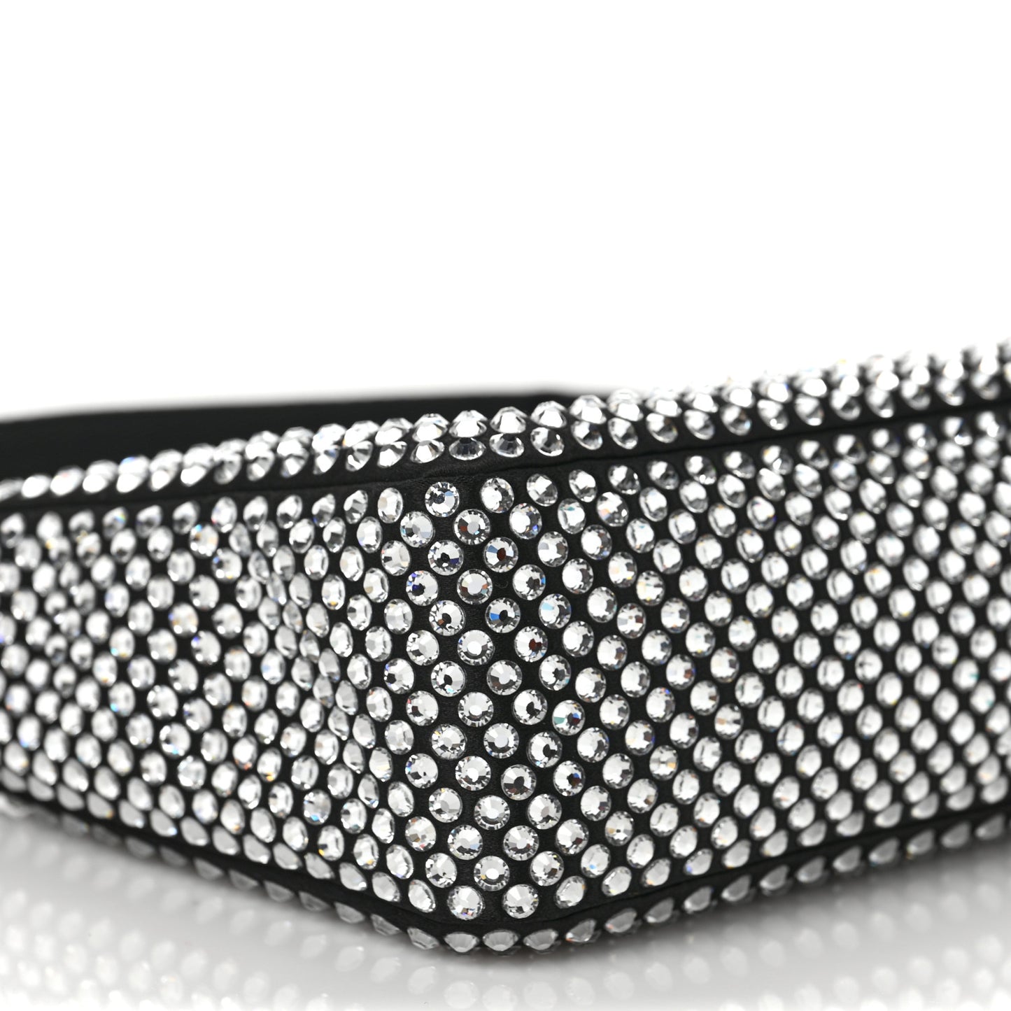 Satin Crystal Mini Re-Edition 2000 Bag Cristal