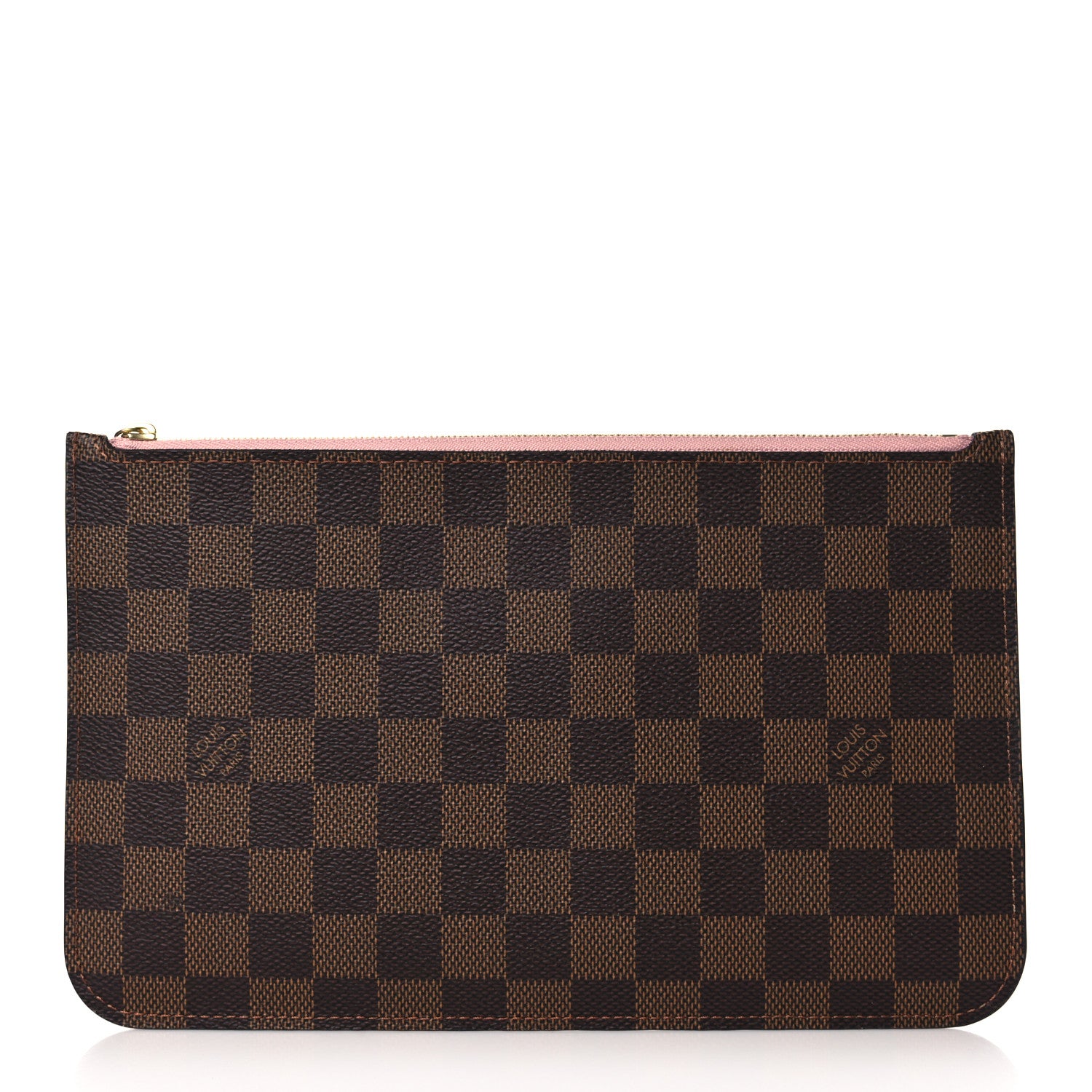 Louis Vuitton Damier Ebene Neverfull MM GM Pochette Rose Ballerine 1 of 6
