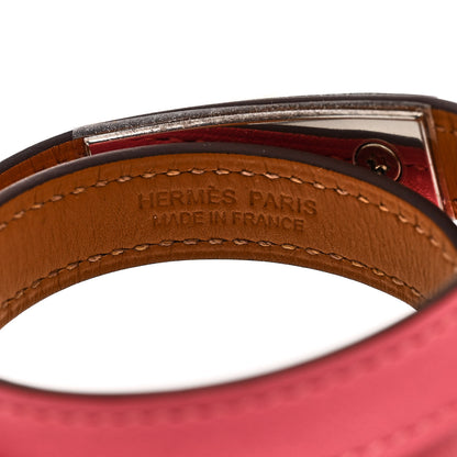Hermes Swift Rivale Double Tour Bracelet S Rose Azalee 4 of 7