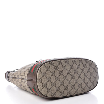 Gucci GG Supreme Monogram Web Ophidia Bucket Bag Brown 5 of 12