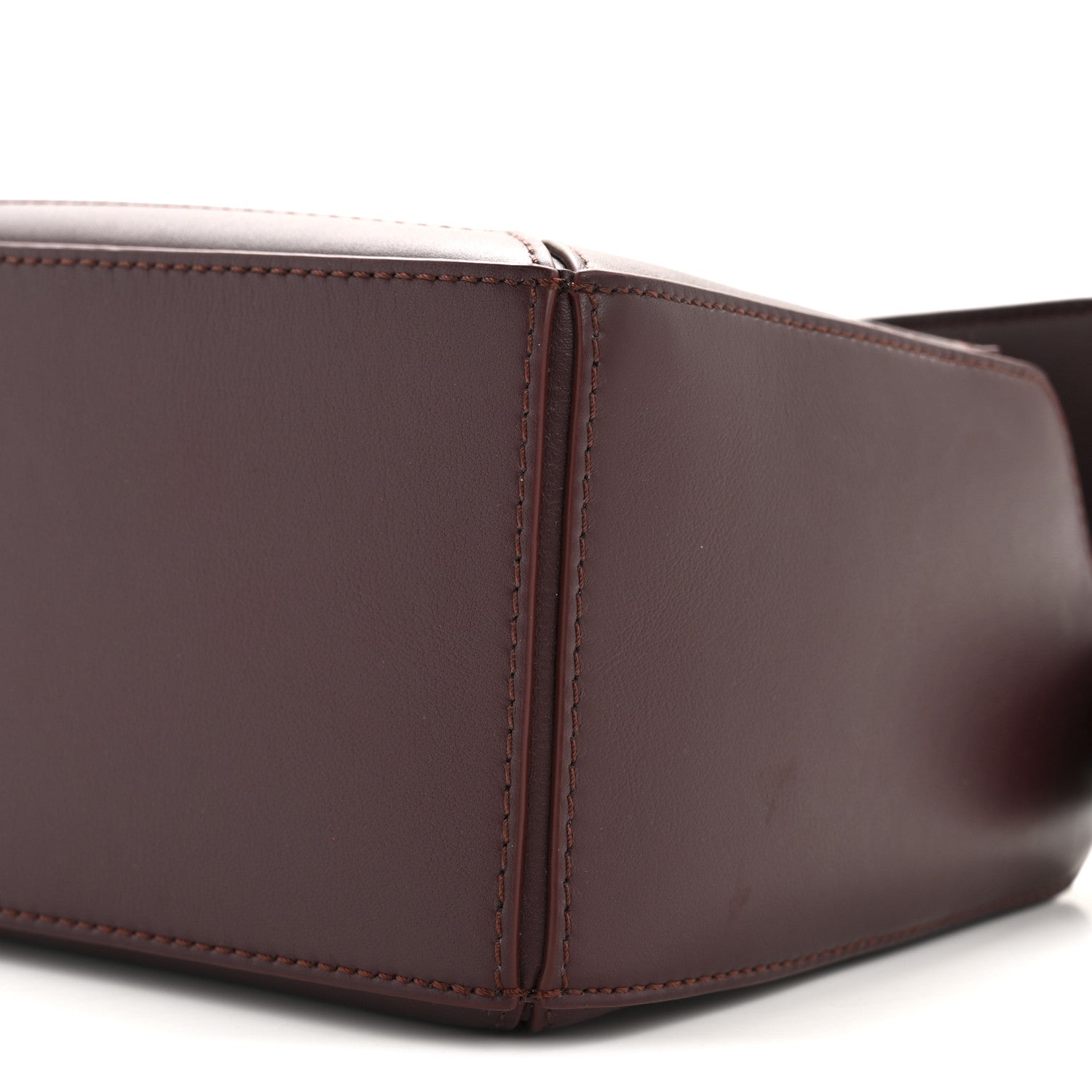 Loewe Calfskin Small Woven Puzzle Bag Dark Burgundy 10 of 13
