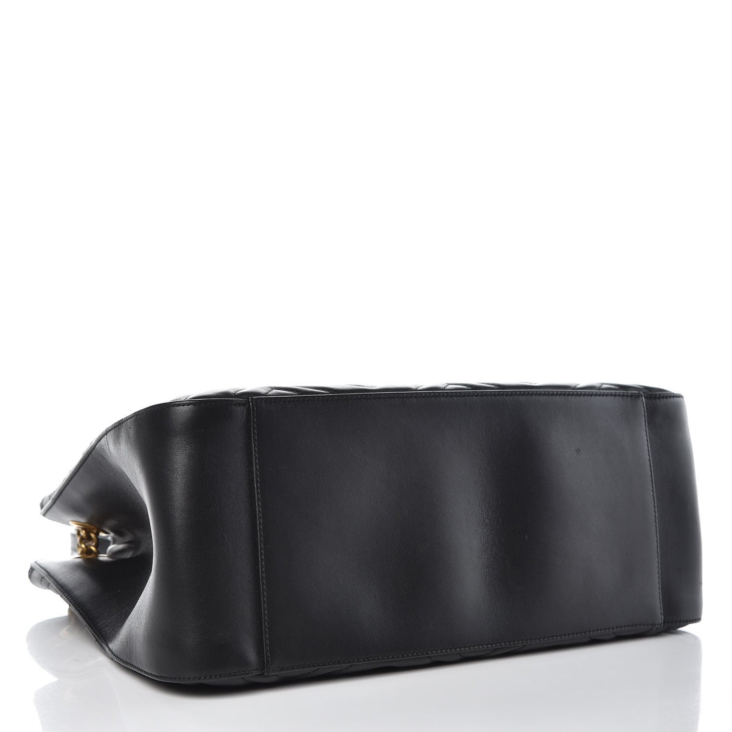 Calfskin Matelasse Medium GG Marmont Shoulder Tote Bag Black