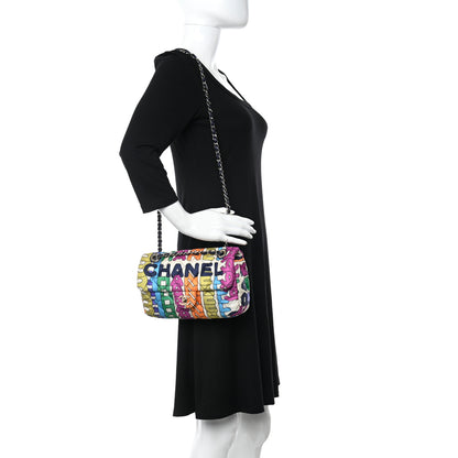 Chanel Printed Silk CC Small Single Flap Multicolor 2 of 13