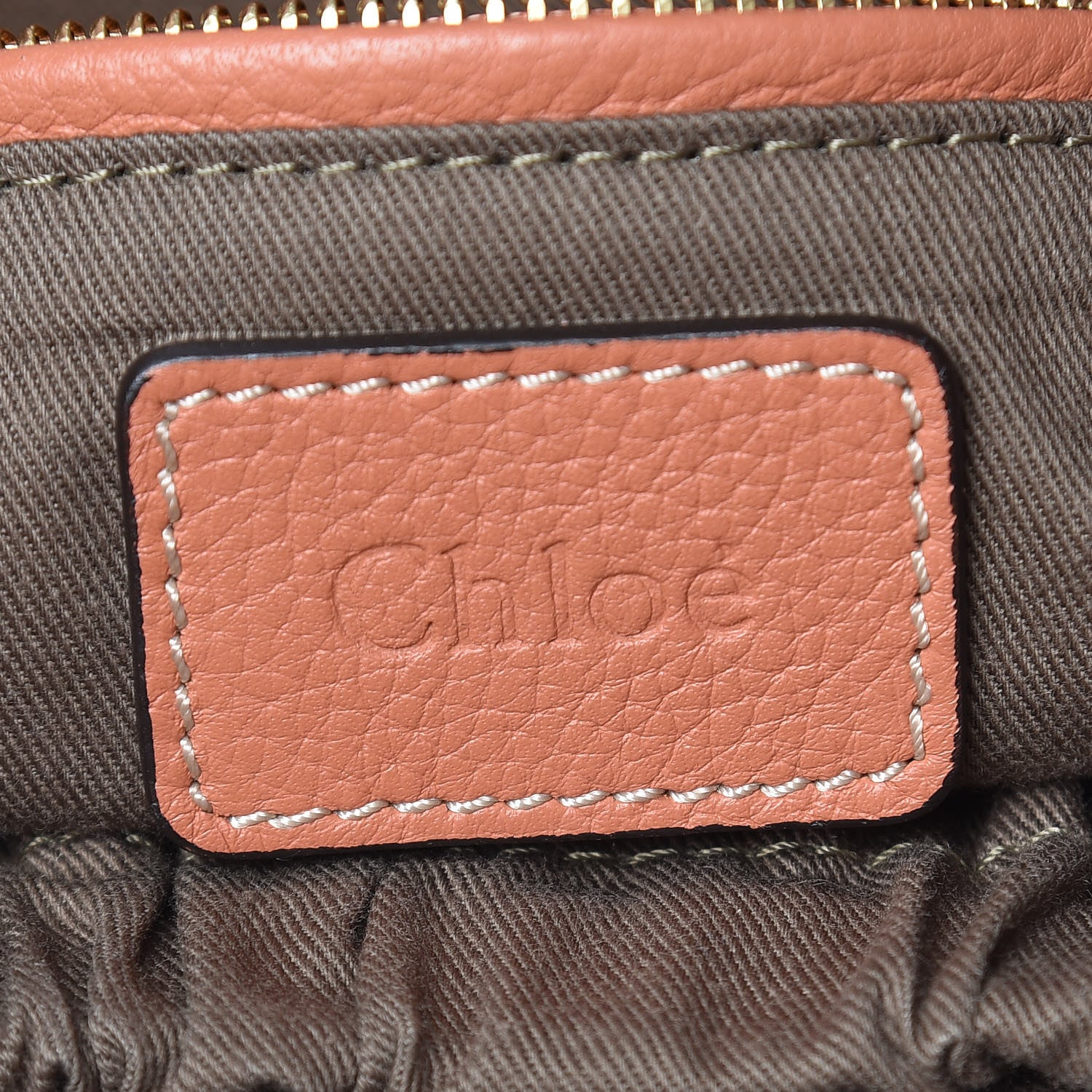 Chloe Calfskin Large Marcie Tote Coral 8 of 11