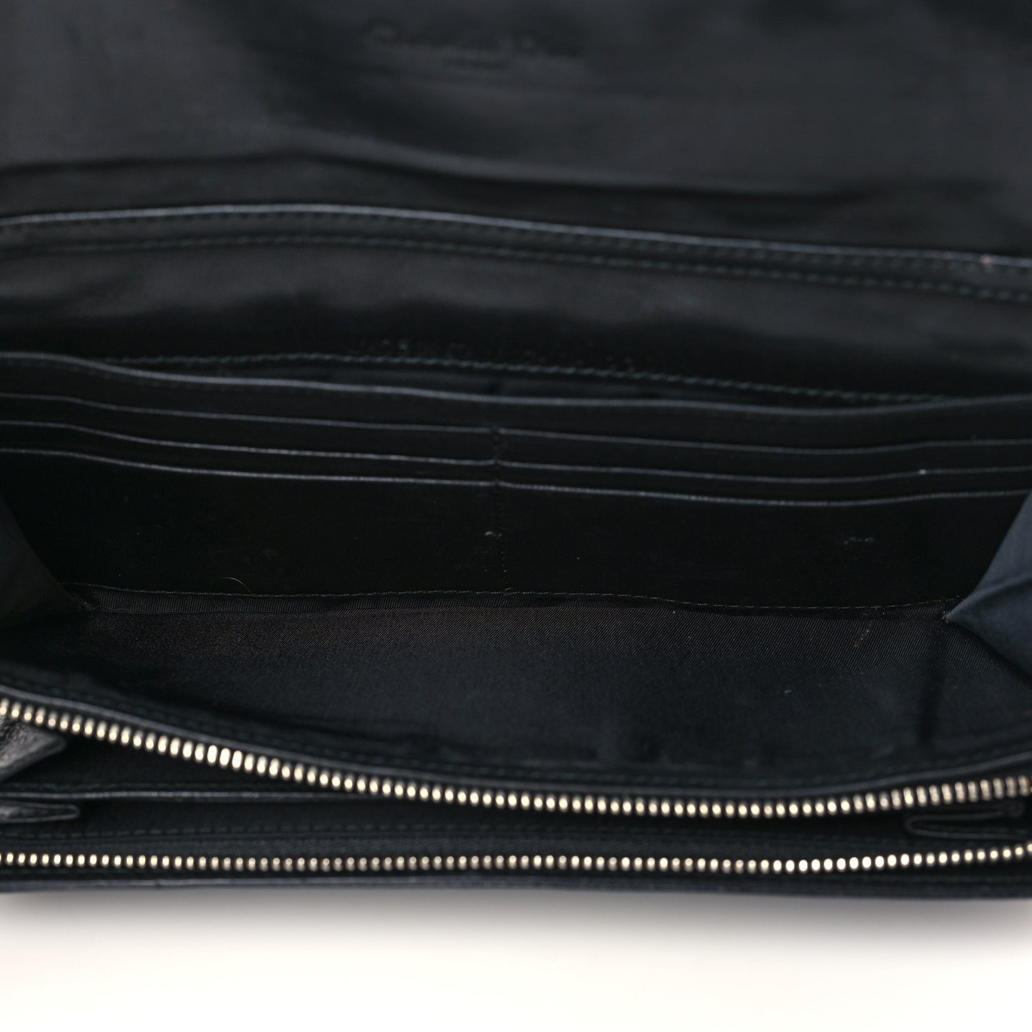 Lambskin Cannage Miss Dior Chain Wallet Black