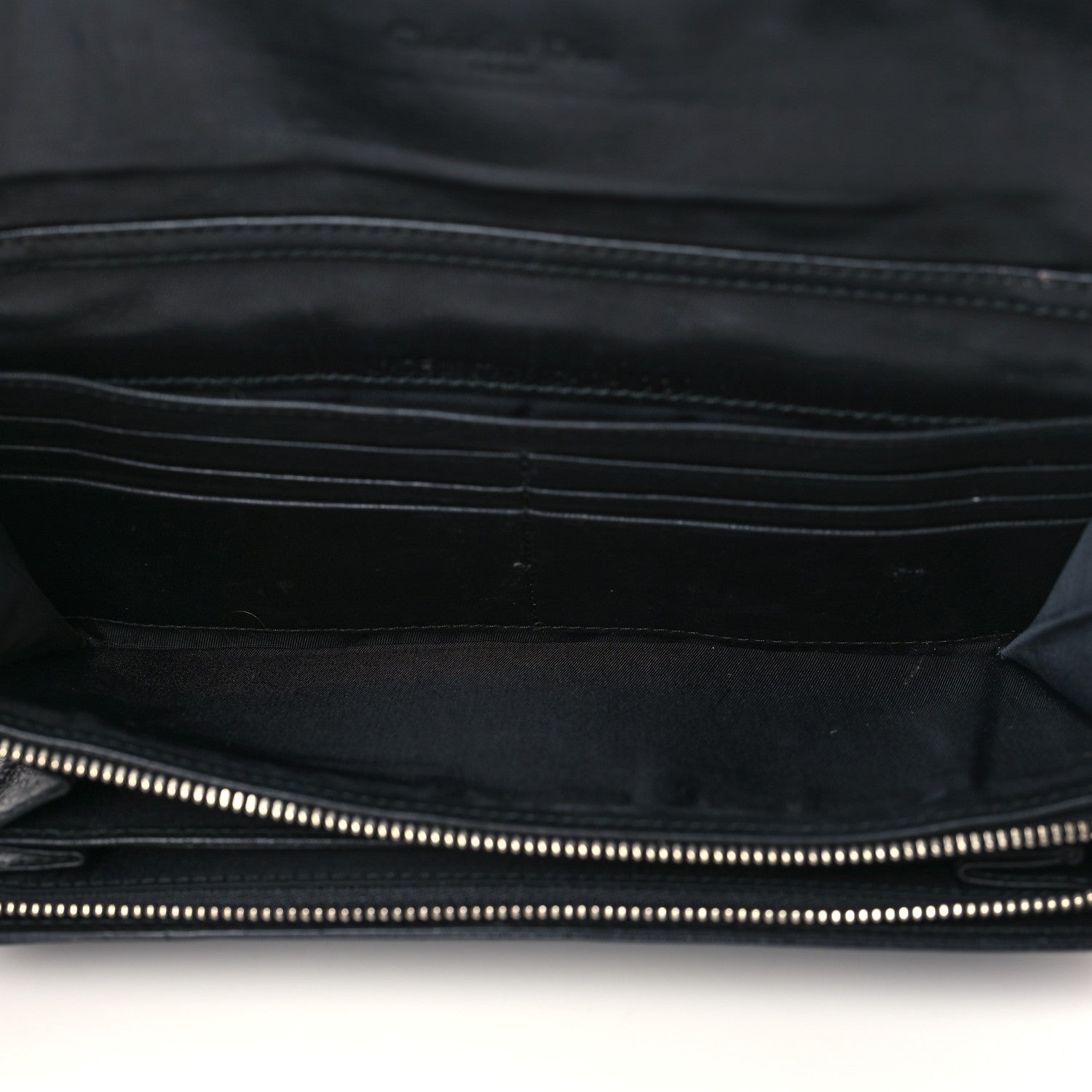 Christian Dior Lambskin Cannage Miss Dior Chain Wallet Black 5 of 14