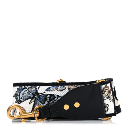 Christian Dior Canvas Embroidered Toile de Jouy Mexico Shoulder Strap White Multicolor 1 of 4