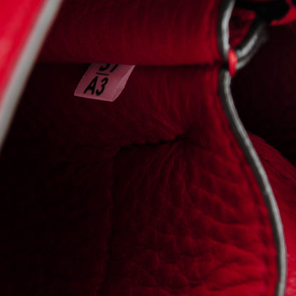 Prada Vitello Daino Small Double Bag Granato Scarlatto 7 of 7