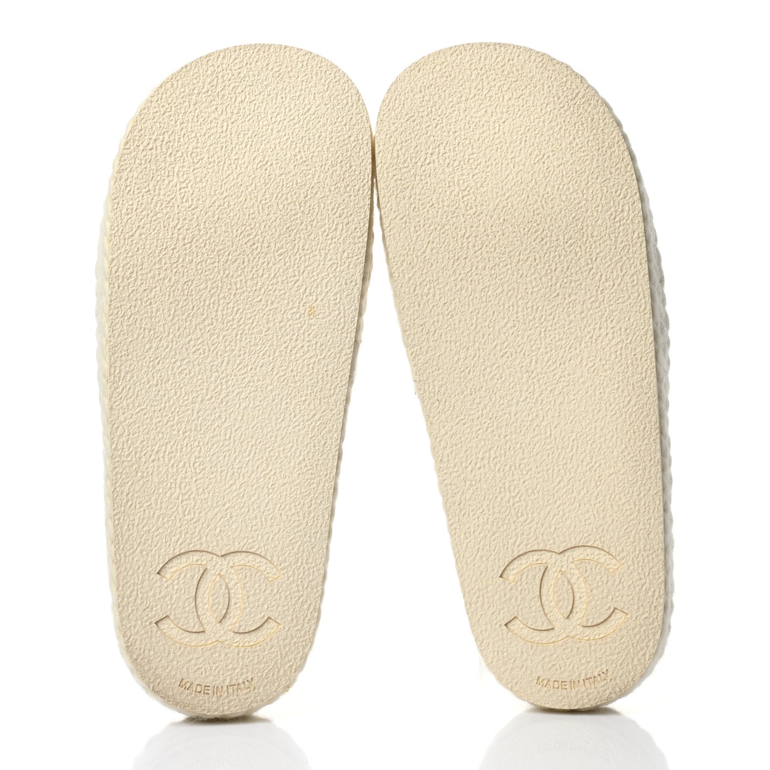 Chanel Braided Knit CC Mules 38 Ecru 5 of 9