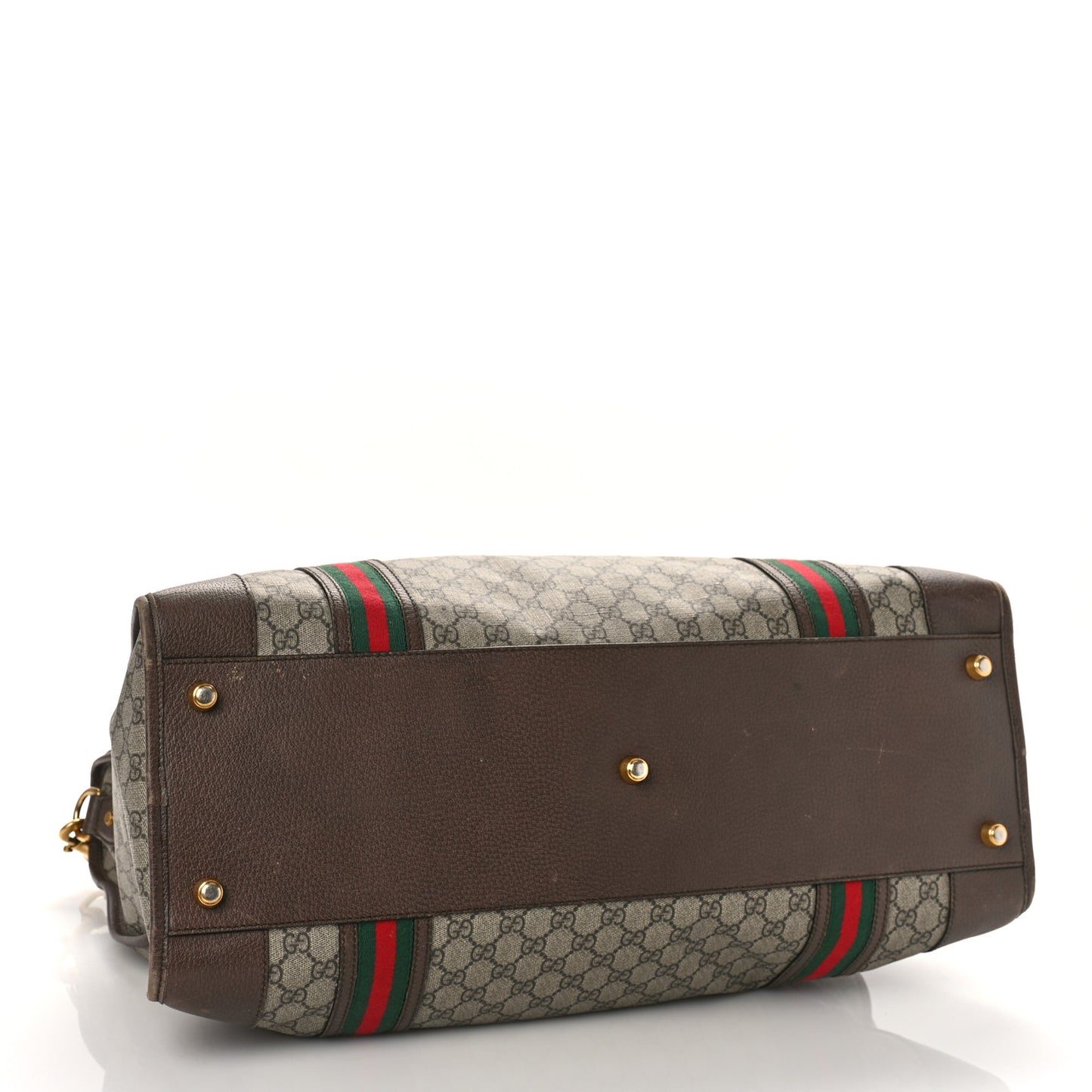Soft GG Supreme Monogram Web Large Duffle Bag Beige New Acero Crop