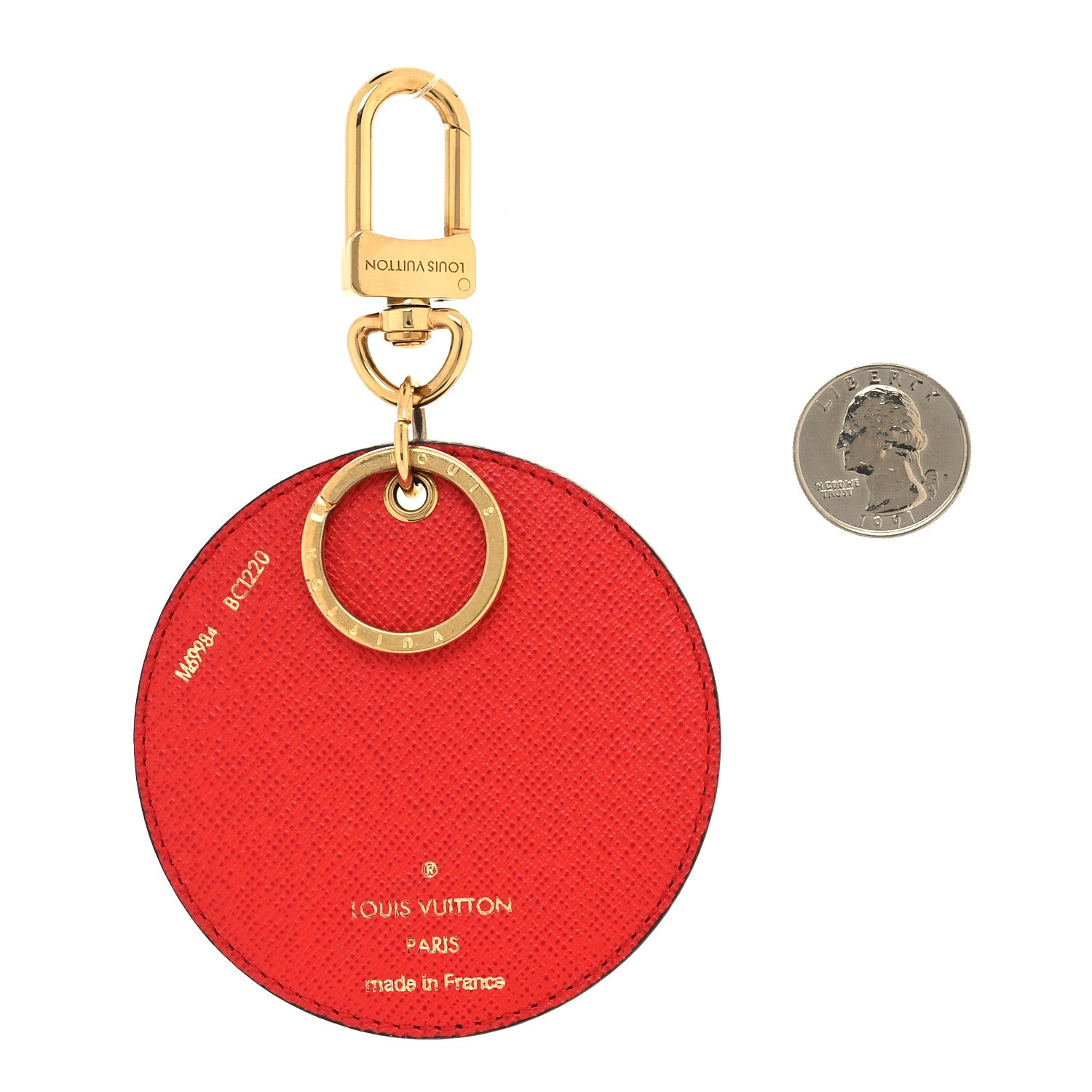 Louis Vuitton Monogram 2020 Christmas Animation Bumper Cars Bag Charm Key Ring Coquelicot 2 of 4