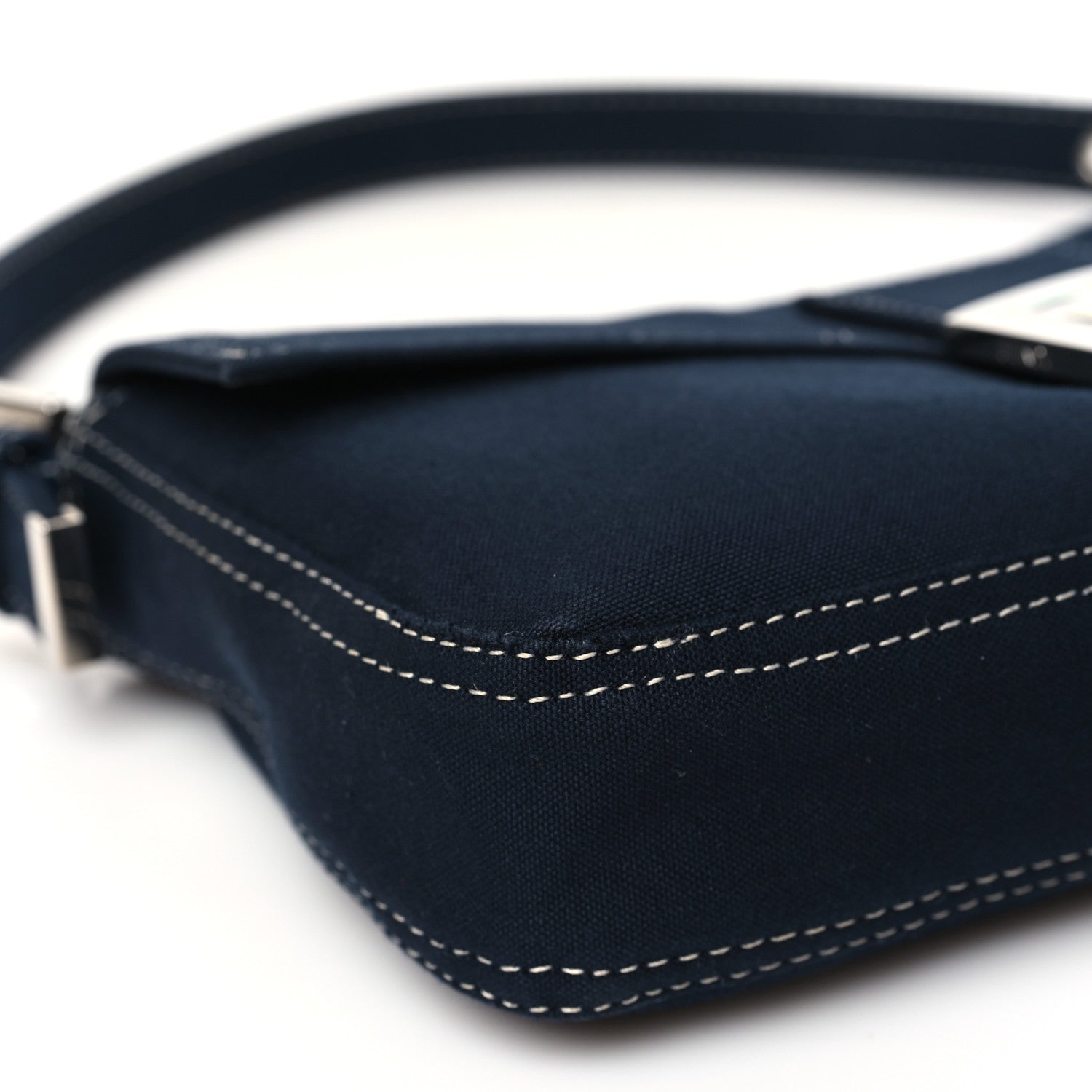 Fendi Denim Baguette Blue 8 of 10