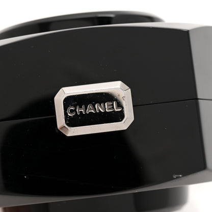Chanel Plexiglass Octagon CC Minaudiere Clutch Black 6 of 11