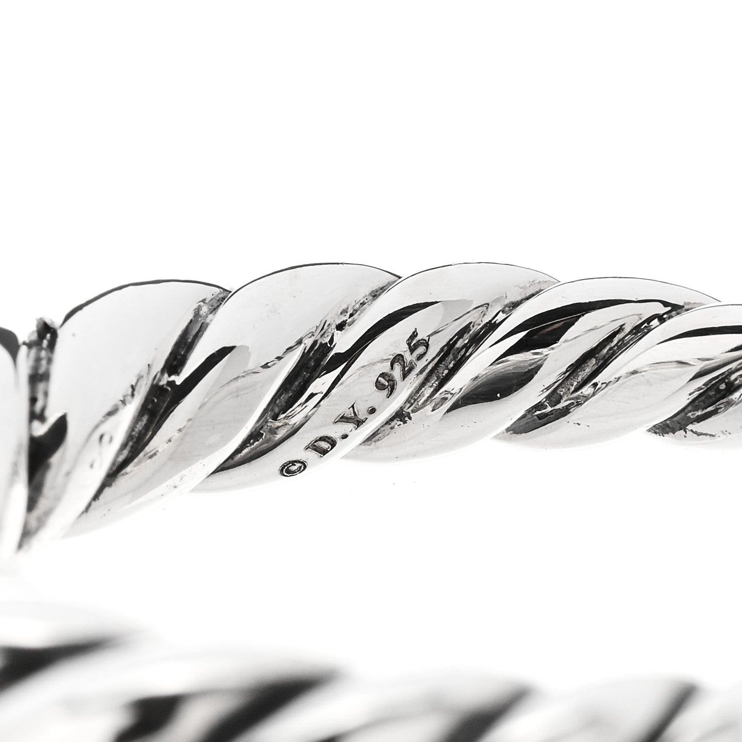 David Yurman Sterling Silver 5mm Pure Form Set of 2 Stack Rings 58 8.25 5 of 6