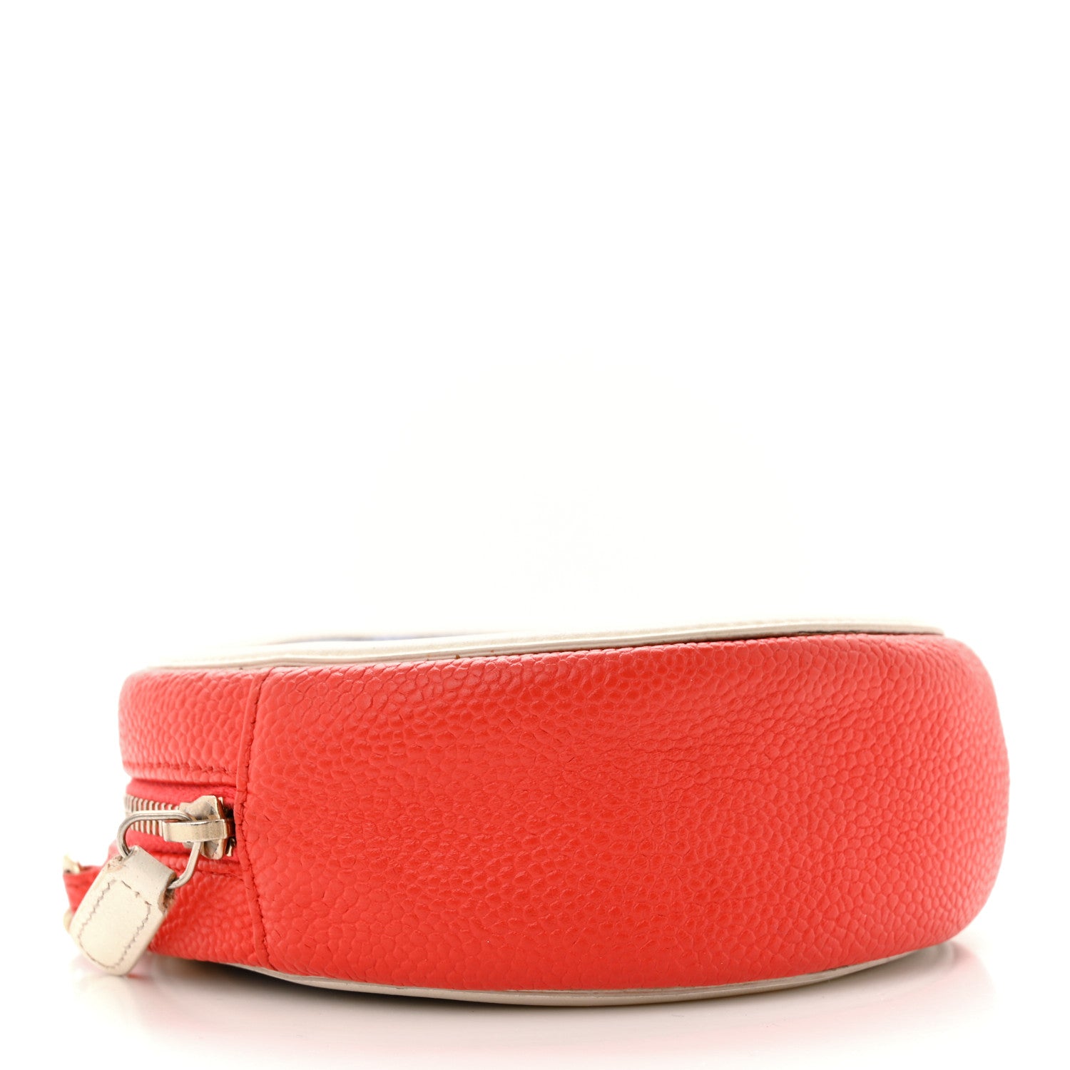 Chanel Caviar Quilted Round Filigree Crossbody Blue White Red 4 of 15