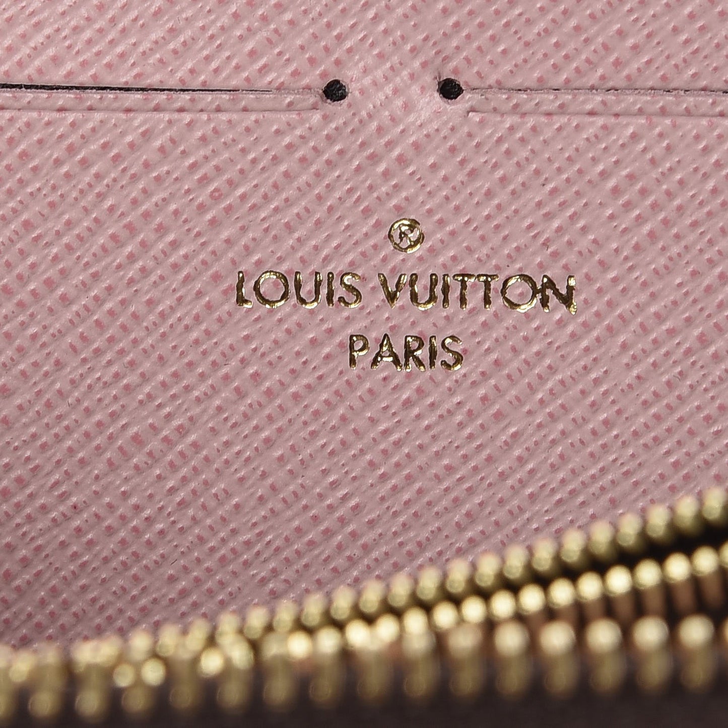 Monogram Clemence Wallet Rose Ballerine
