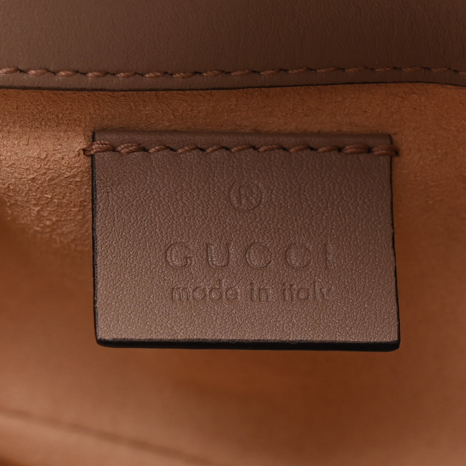 Gucci Calfskin Matelasse Super Mini GG Marmont Shoulder Bag Porcelain Rose 5 of 10