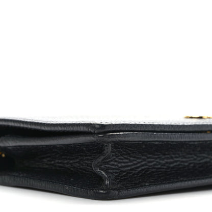 Gucci Calfskin Mini GG Marmont Chain Wallet Black 9 of 11