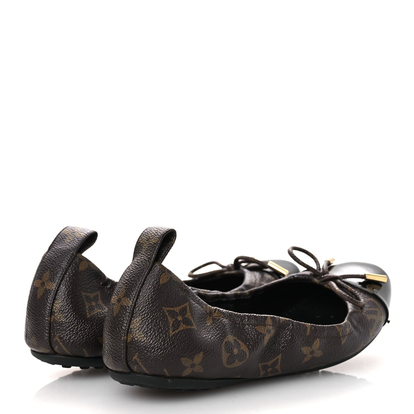 Monogram Flirty Ballerina Flats 37 Black