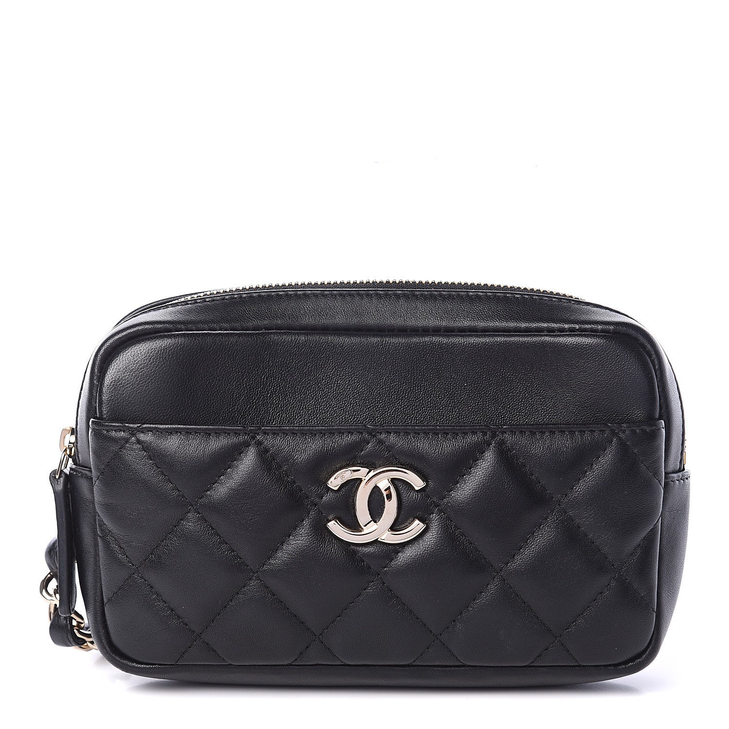 Chanel Lambskin Quilted Waist Bag Black 1 of 9