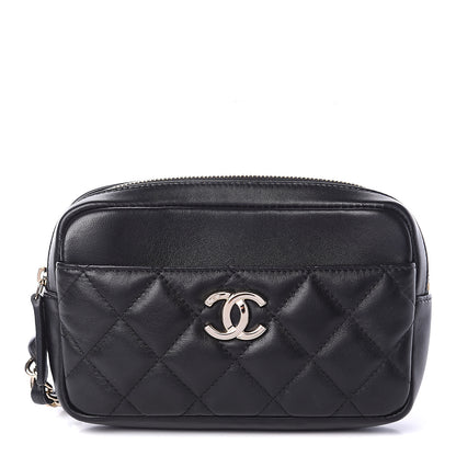 Chanel Lambskin Quilted Waist Bag Black 1 of 9