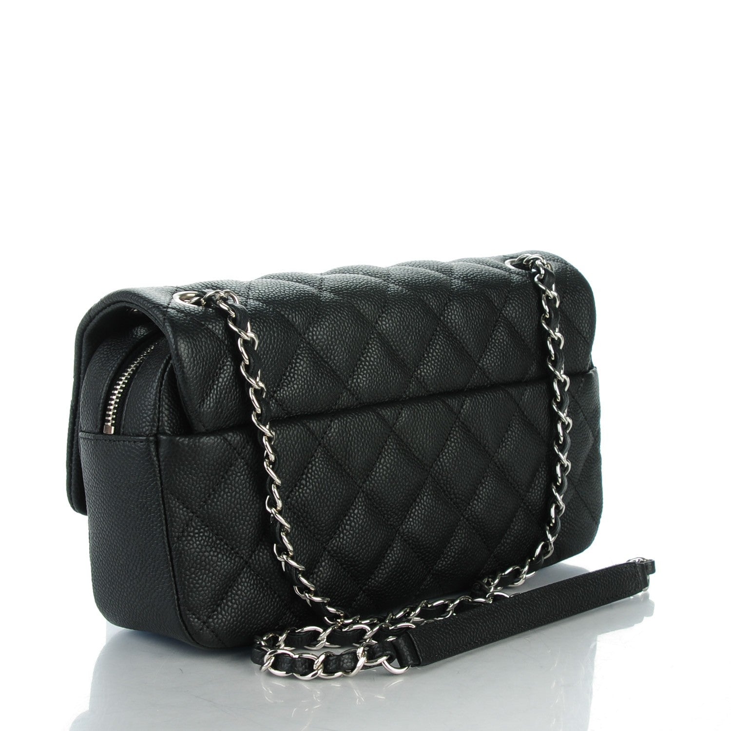 Chanel Caviar Quilted Medium Easy Flap Black 3 of 8