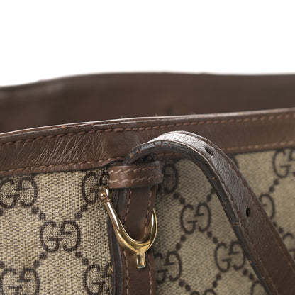 Gucci GG Supreme Monogram Medium Nice Tote Brown 15 of 19