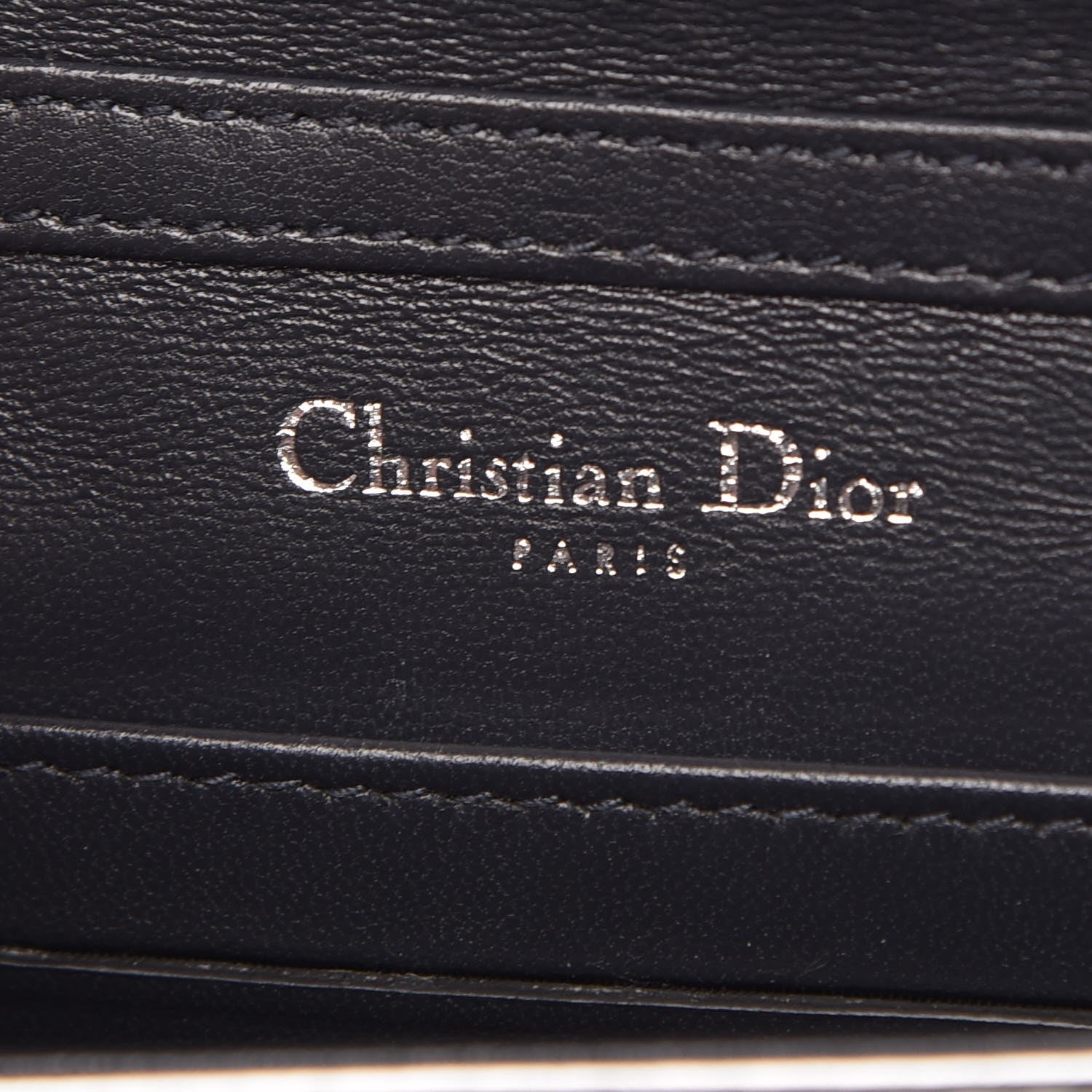 Christian Dior Metallic Patent Micro-Cannage Baby Diorama Flap Bag Silver 6 of 10