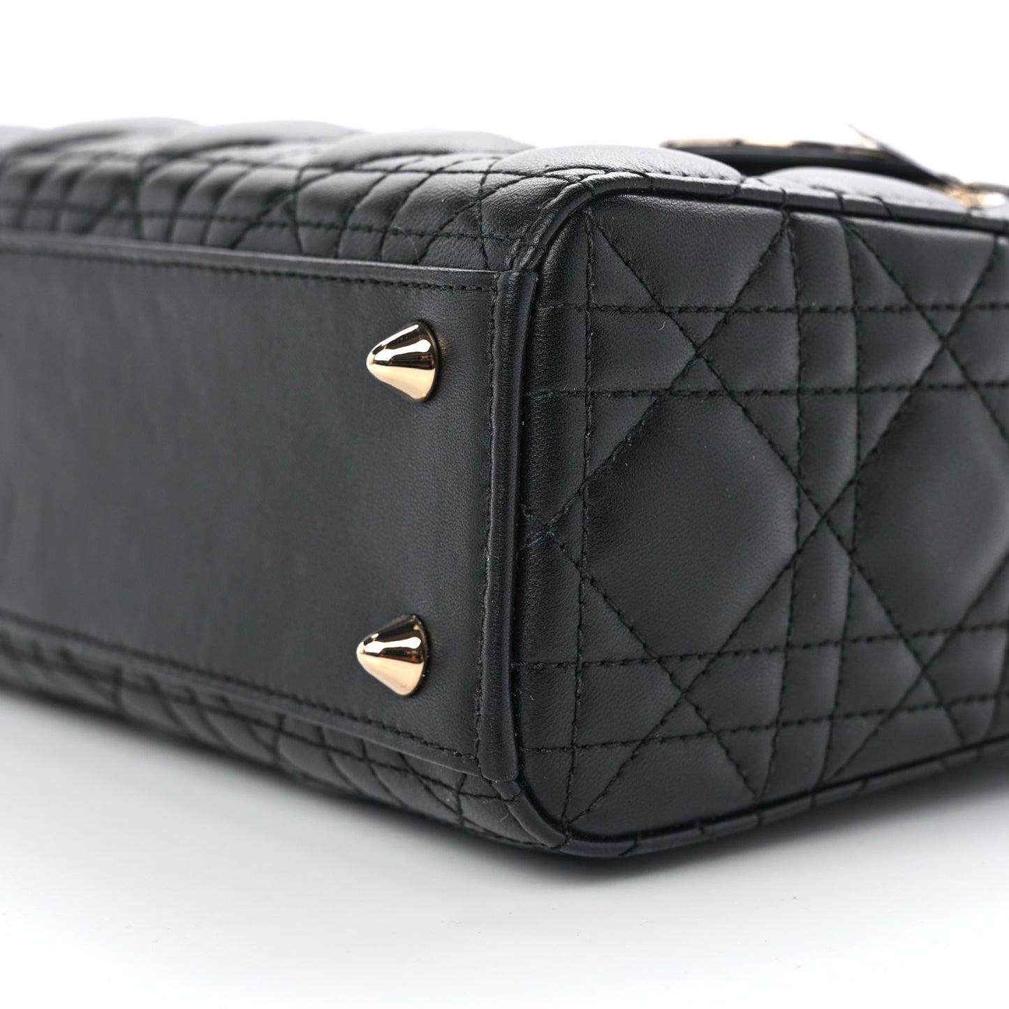Lambskin Cannage Small My ABCDior Lady Dior Black