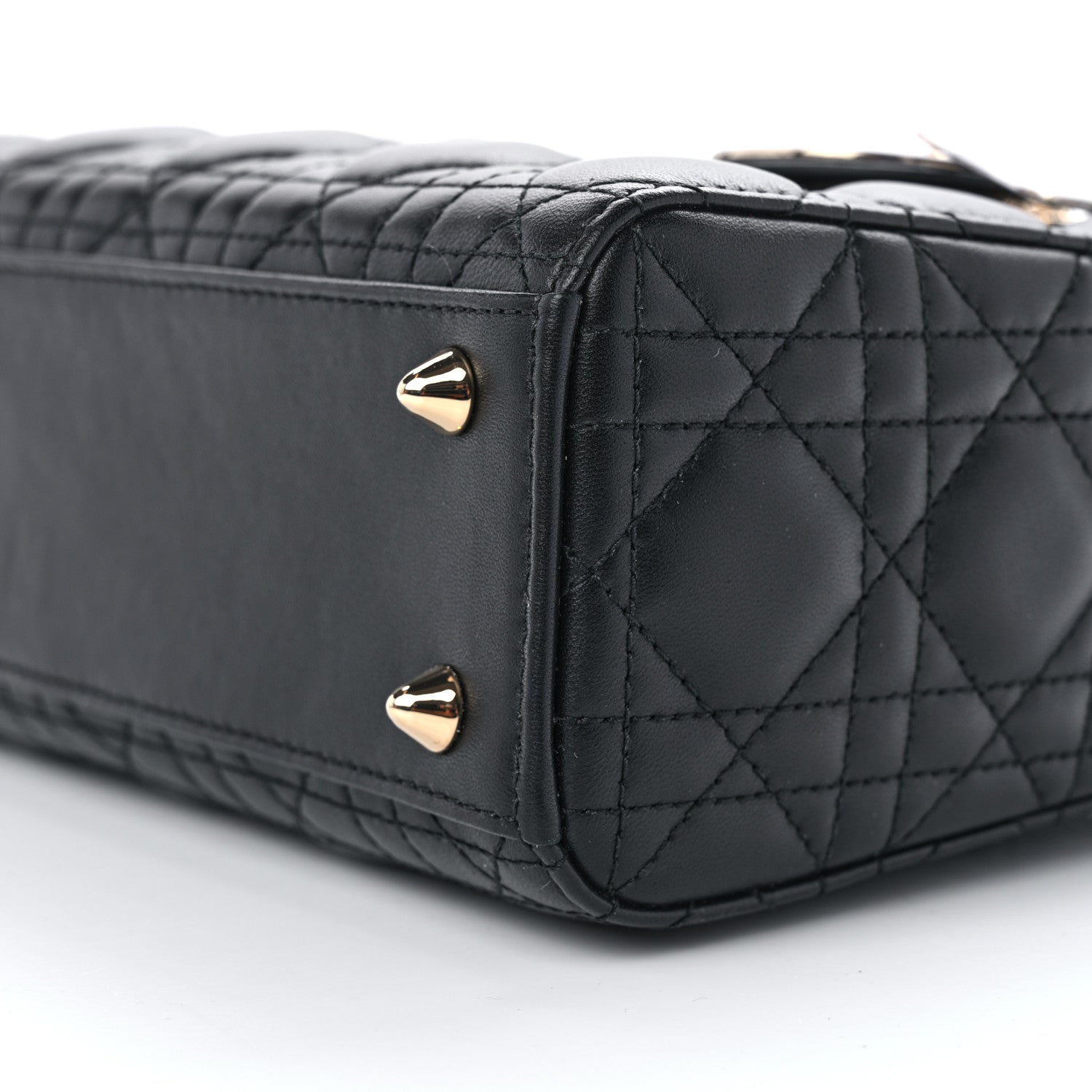 Christian Dior Lambskin Cannage Small My ABCDior Lady Dior Black 10 of 11