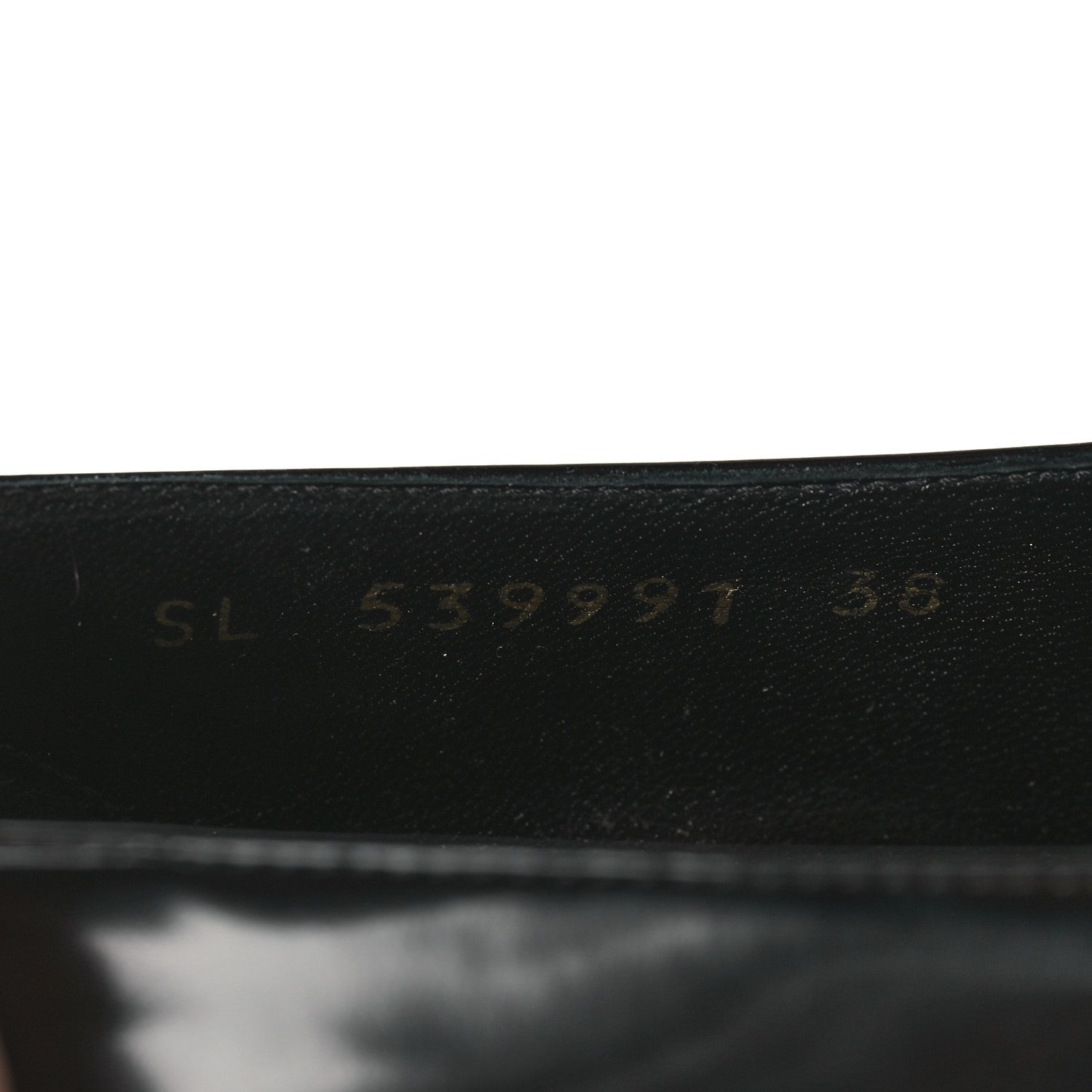 Saint Laurent Patent Calfskin Teddy High Vamp 105 Pumps 38 Black 9 of 9