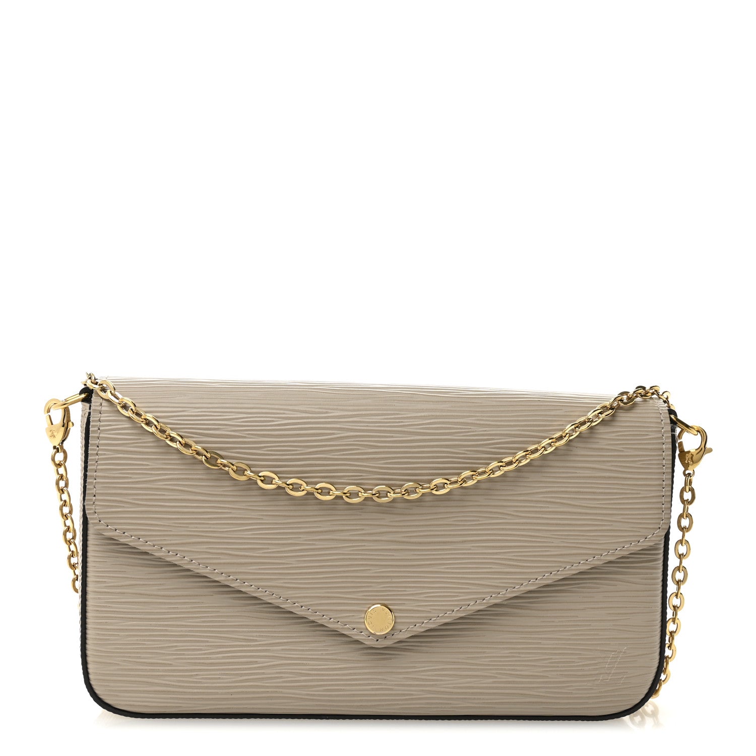 Louis Vuitton Epi Felicie Pochette Chain Wallet Galet 2 of 19