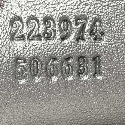 Gucci Metallic Guccissima Medium Sukey Boston Silver 7 of 10