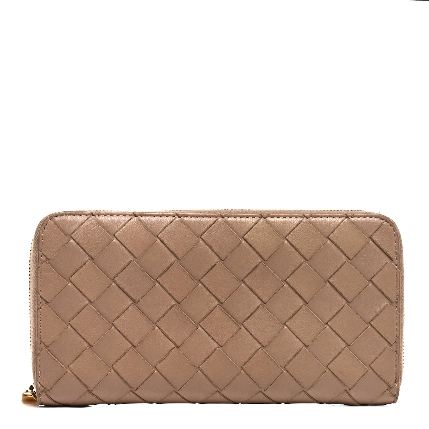 Nappa Intrecciato Zip Around Wallet Petale