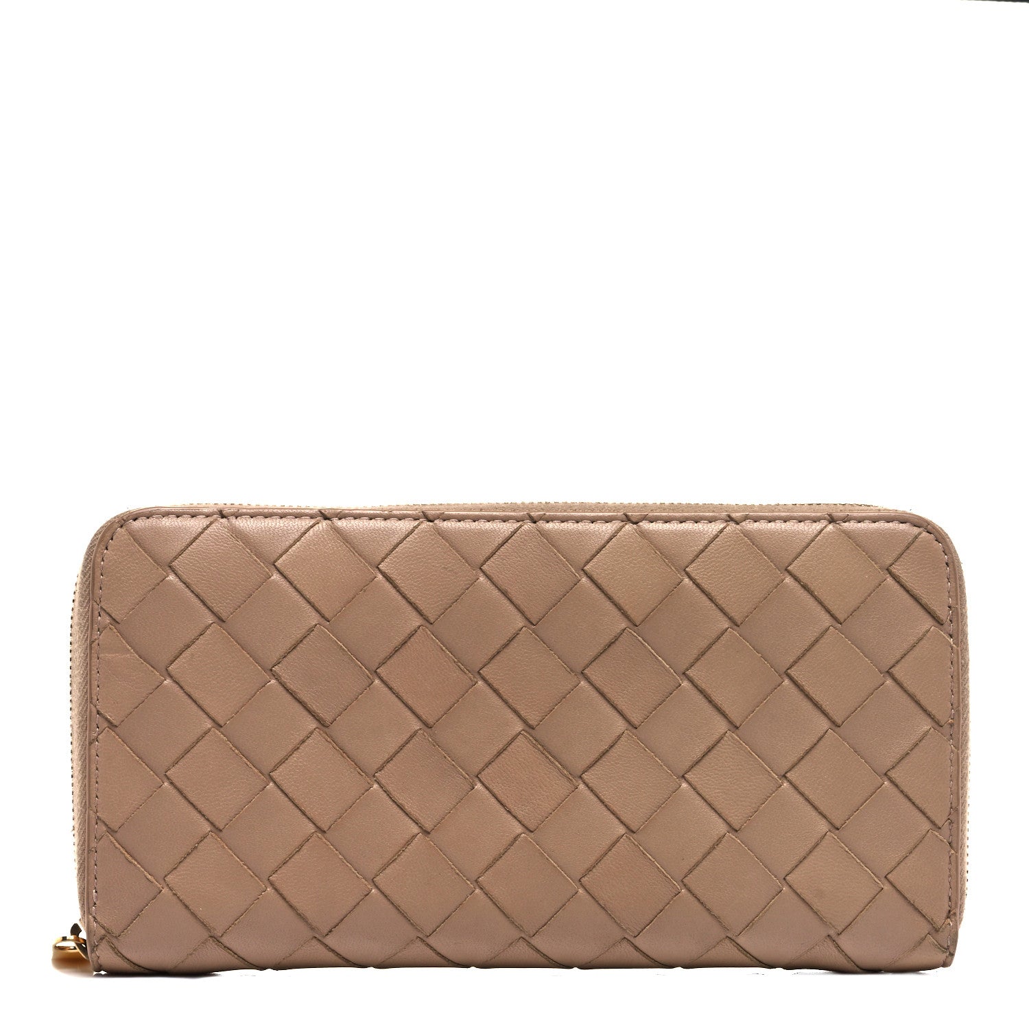 Bottega Veneta Nappa Intrecciato Zip Around Wallet Petale 1 of 9
