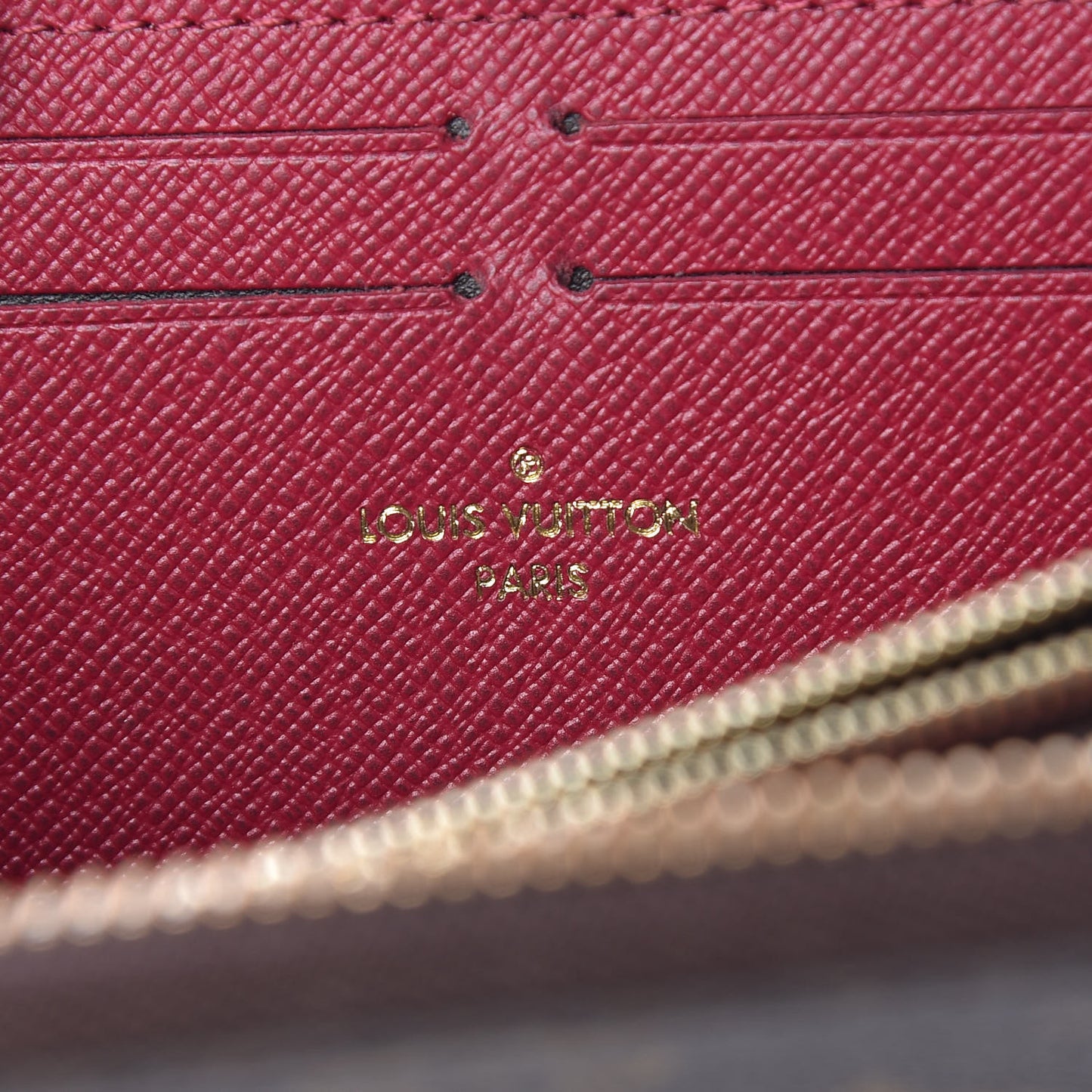 Monogram Clemence Wallet Fuchsia