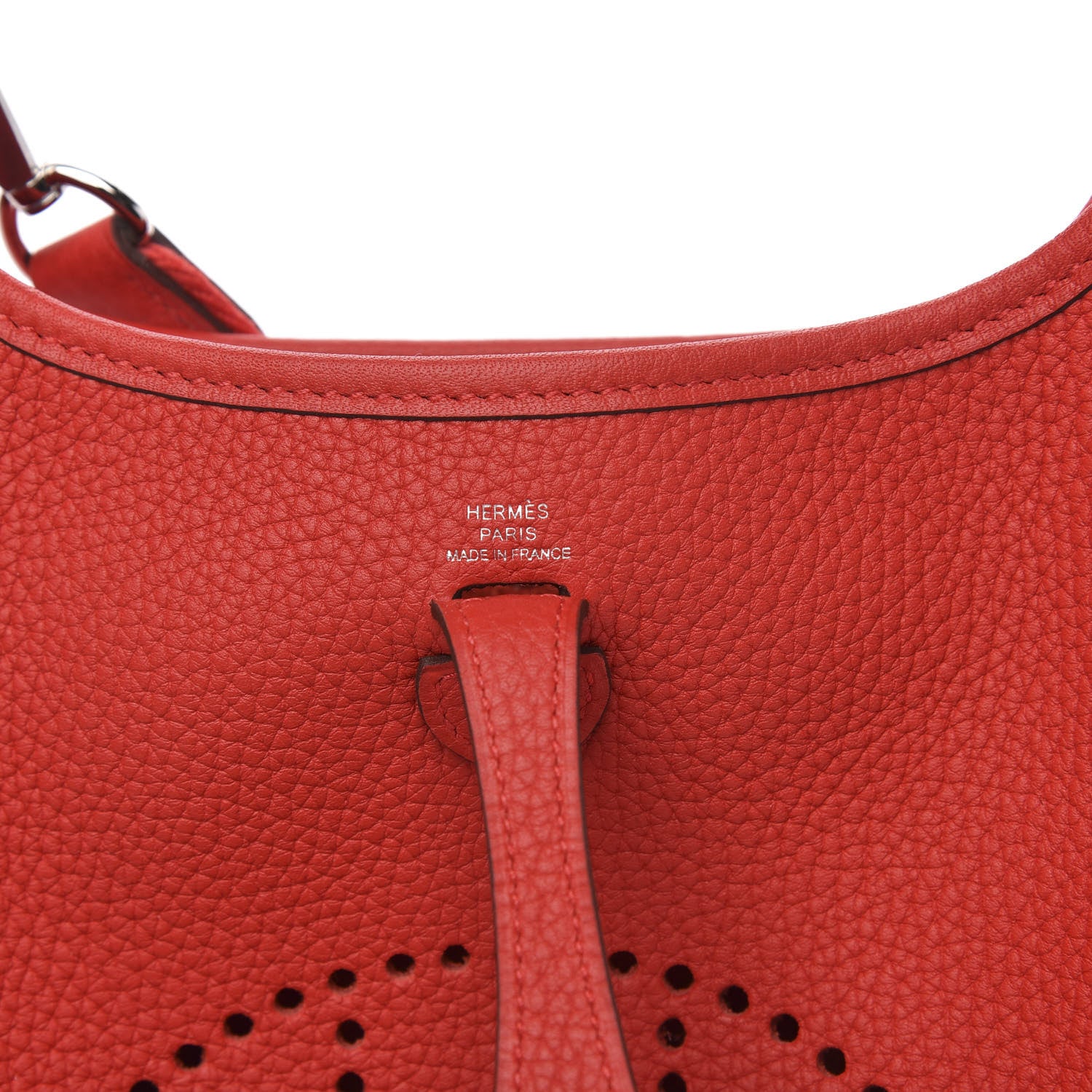 Hermes Taurillon Clemence Evelyne TPM Rouge de Coeur 6 of 10