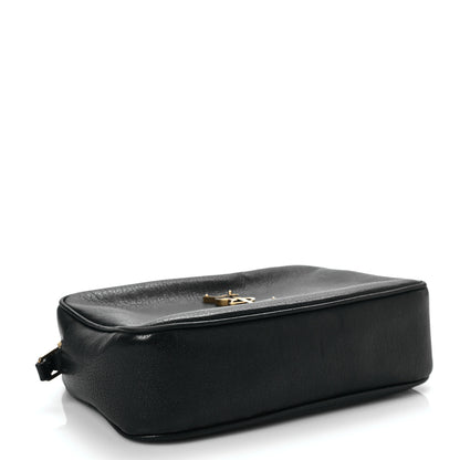 Saint Laurent Lambskin Monogram Small Lou Camera Bag Black 3 of 7